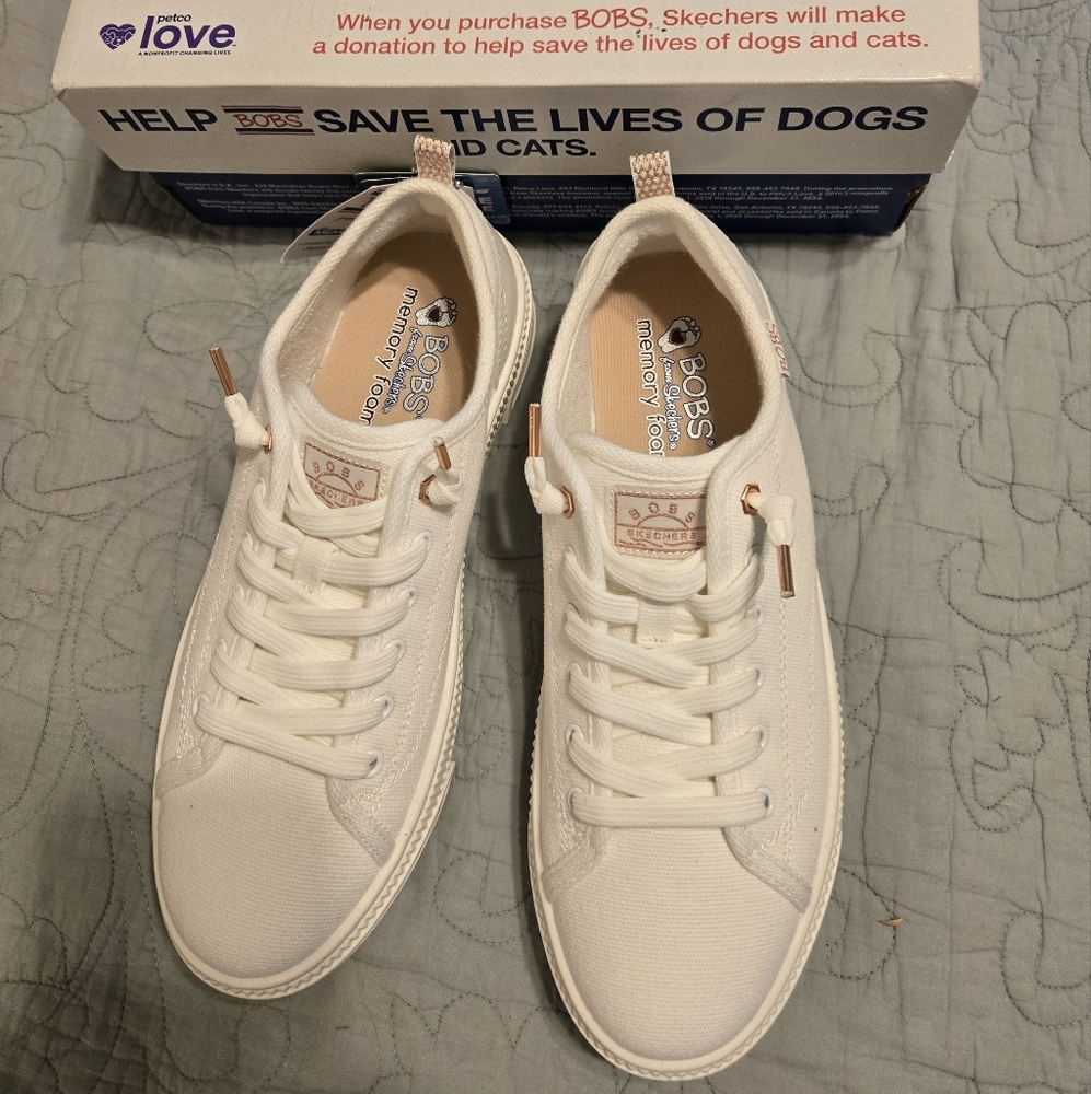 BOBS from Skechers White Athletic Shoes